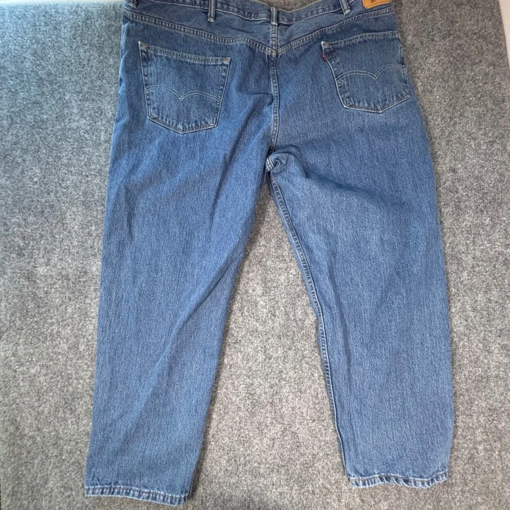 Levis 550 Relaxed Fit Blue Denim Jeans Mens 50x32 Blue Medium Wash